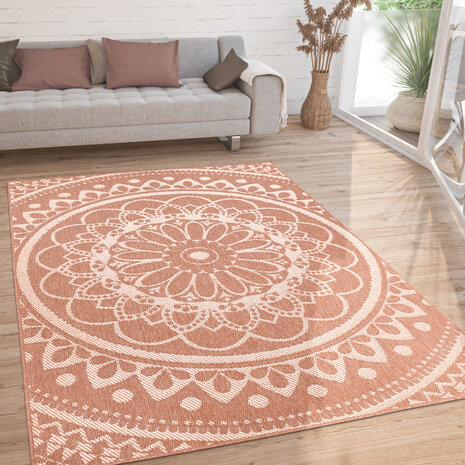 Binnen en Buitenkleed - Vloerkleed Brescs - Abrikoos