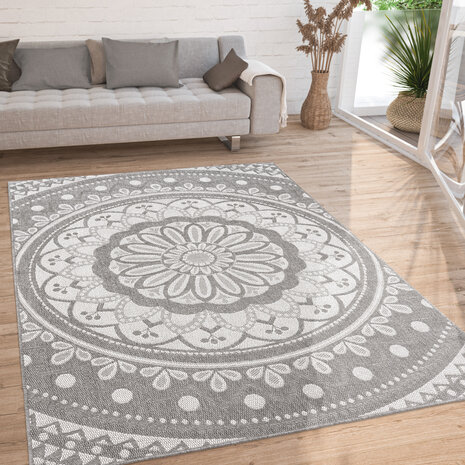 Binnen en Buitenkleed - Vloerkleed Brescs - Grijs