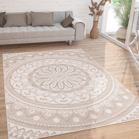 Binnen en Buitenkleed - Vloerkleed Brescs - Zand / Beige