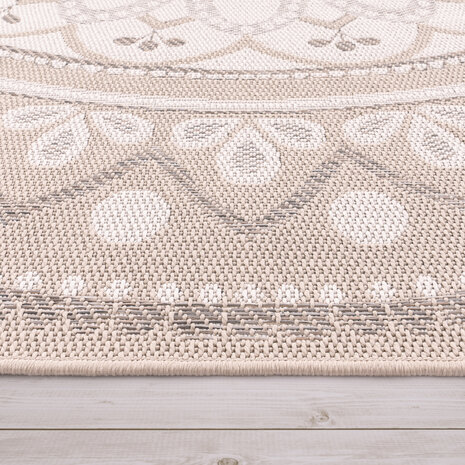 Binnen en Buitenkleed - Vloerkleed Brescs - Zand / Beige