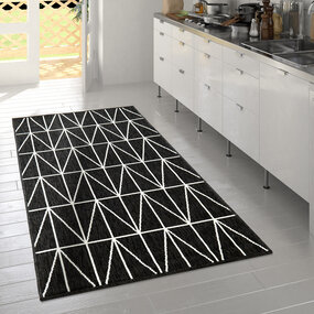 Binnen & Buitenkleed - Vloerkleed Bruliza - Geo - Zwart