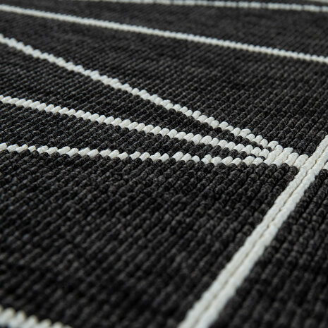 Binnen & Buitenkleed - Vloerkleed Bruliza - Geo - Zwart