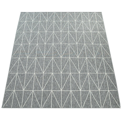 Binnen & Buitenkleed - Vloerkleed Bruliza - Geo - Grijs