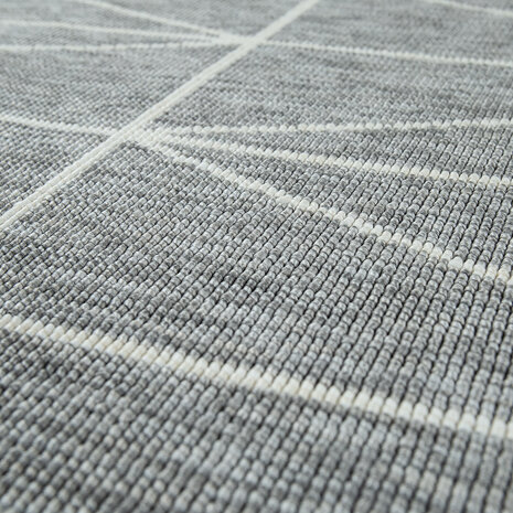 Binnen & Buitenkleed - Vloerkleed Bruliza - Geo - Grijs