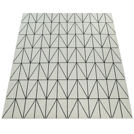 Binnen & Buitenkleed - Vloerkleed Bruliza - Geo - Wit