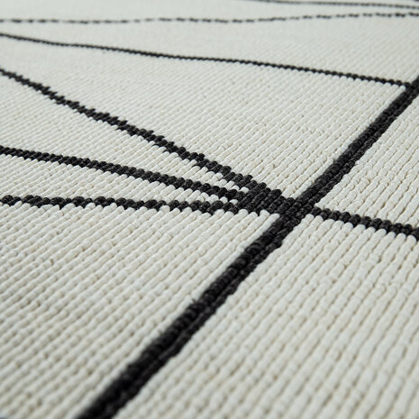 Binnen & Buitenkleed - Vloerkleed Bruliza - Geo - Wit