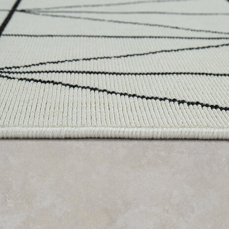 Binnen & Buitenkleed - Vloerkleed Bruliza - Geo - Wit