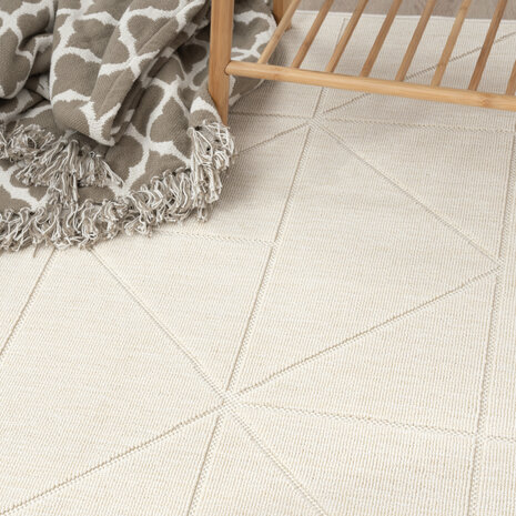 Binnen & Buitenkleed - Vloerkleed Bruliza - Geo - Creme