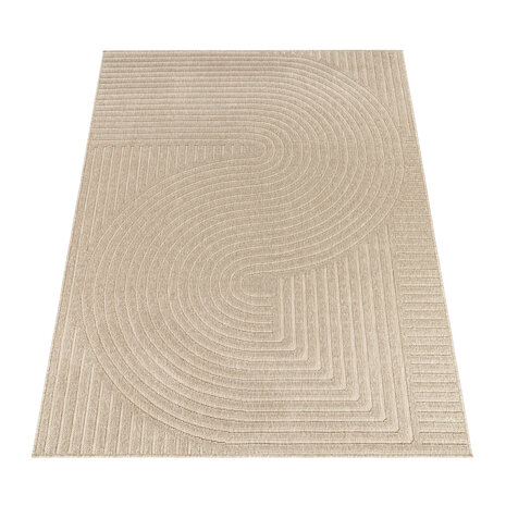 Binnen & Buitenkleed - Vloerkleed Bruliza - Japandi - Beige