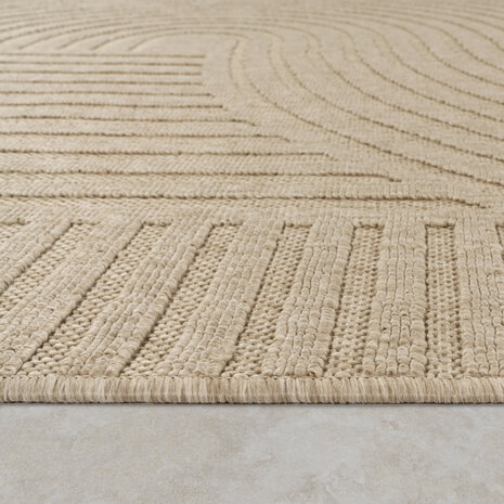 Binnen & Buitenkleed - Vloerkleed Bruliza - Japandi - Beige