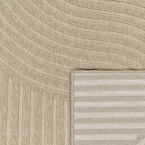 Binnen & Buitenkleed - Vloerkleed Bruliza - Japandi - Beige