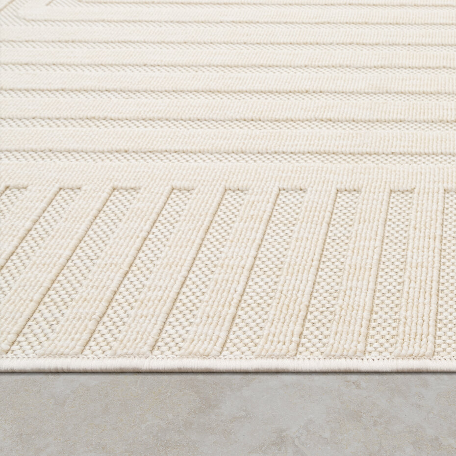 Binnen & Buitenkleed - Vloerkleed Bruliza - Japandi - Creme