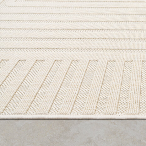 Binnen & Buitenkleed - Vloerkleed Bruliza - Japandi - Creme