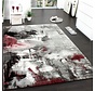 Laagpolig Vloerkleed - Cantera - Grijs / Rood
