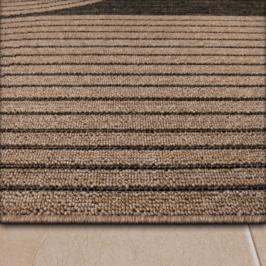 Jute buitenkleed - Colinna Japandi Antraciet/Beige