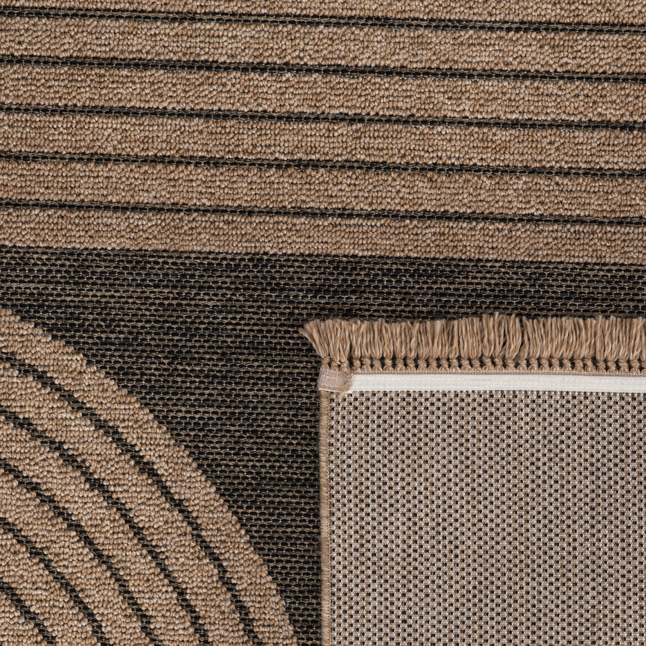 Jute buitenkleed - Colinna Japandi Antraciet/Beige