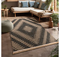 Jute buitenkleed - Colinna Antraciet/Beige
