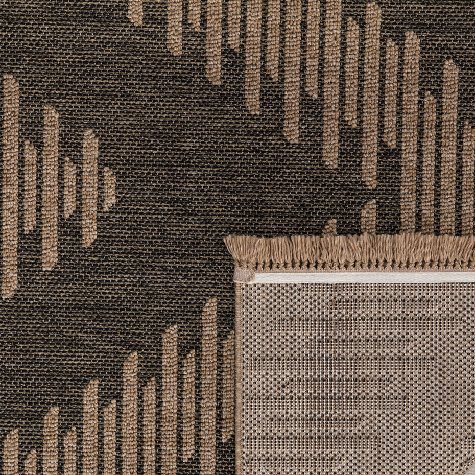 Jute buitenkleed - Colinna Antraciet/Beige