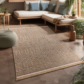 Jute buitenkleed - Colinna Boho Beige