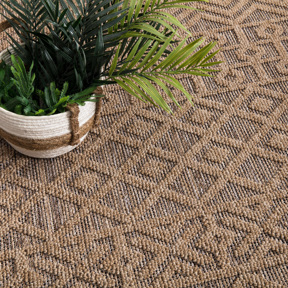 Jute buitenkleed - Colinna Boho Beige
