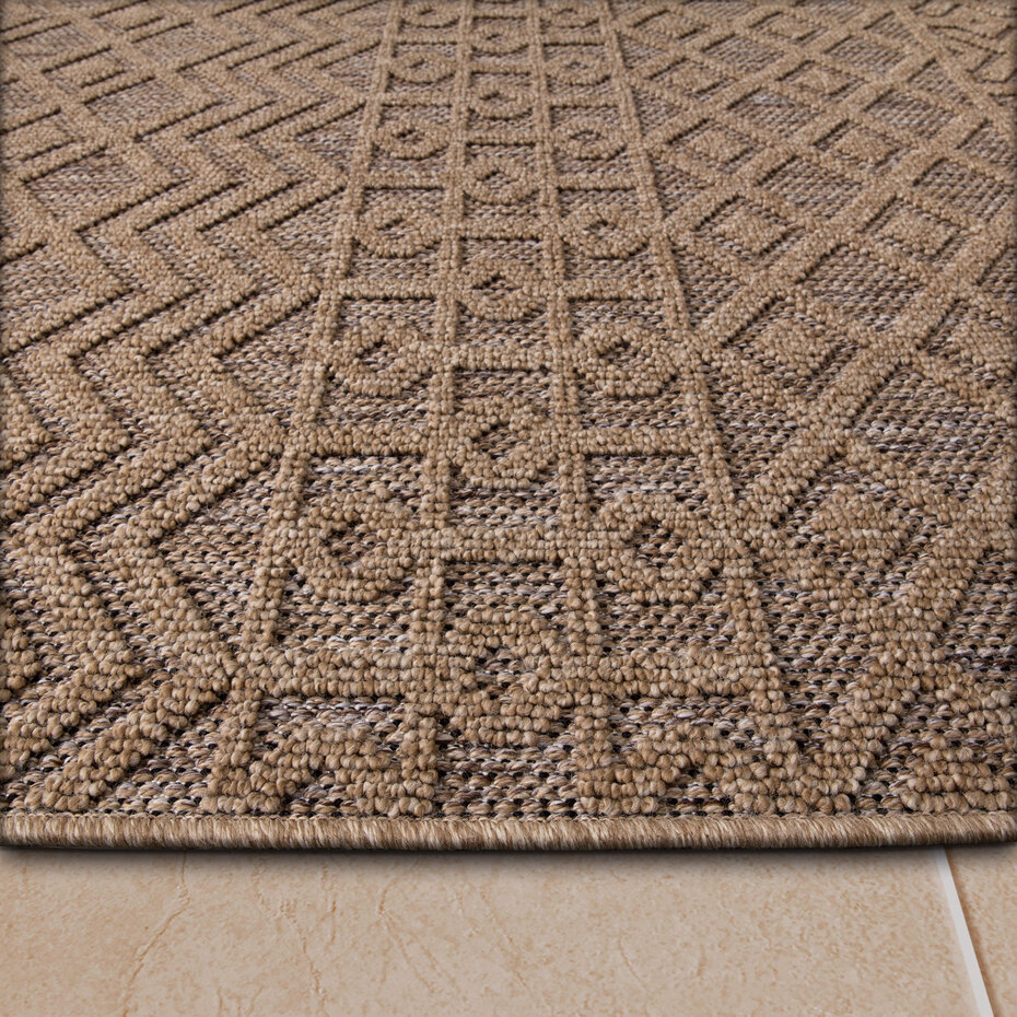 Jute buitenkleed - Colinna Boho Beige