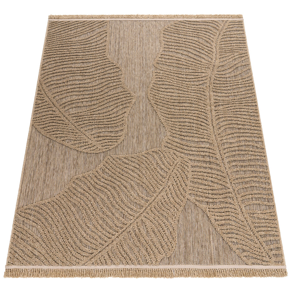 Jute buitenkleed - Colinna Leaves Beige Jute buitenkleed - Colinna Leaves Beige
