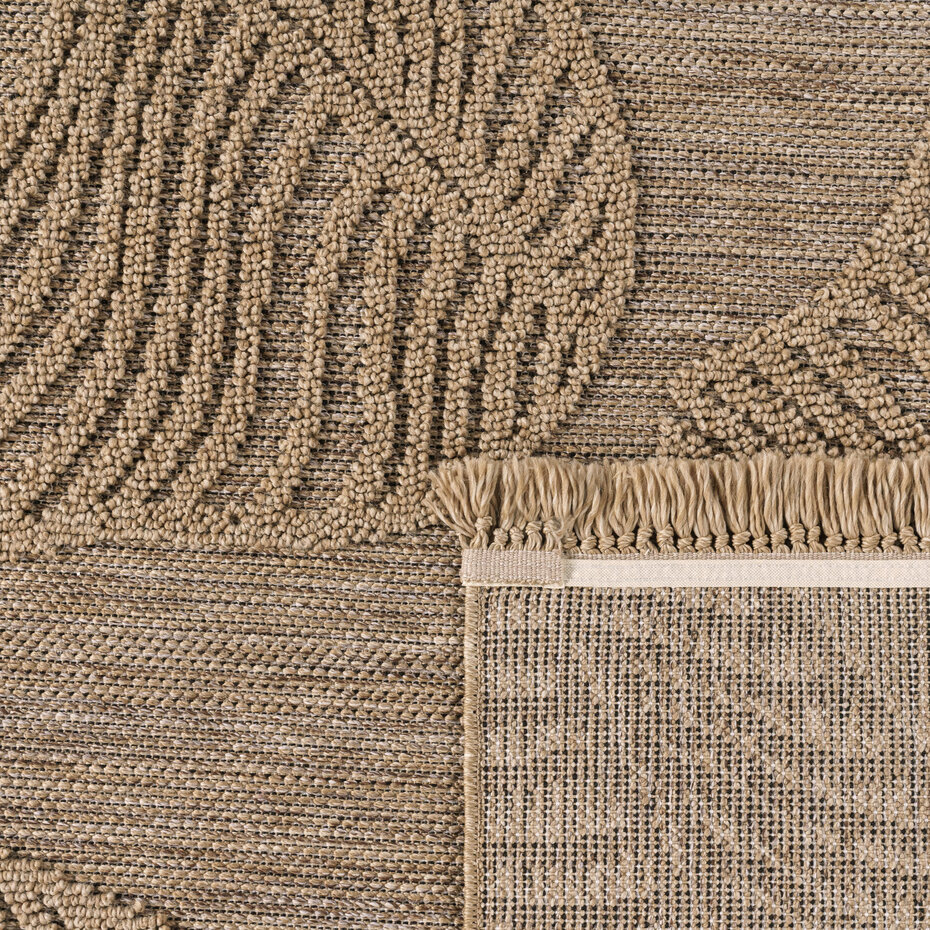 Jute buitenkleed - Colinna Leaves Beige Jute buitenkleed - Colinna Leaves Beige