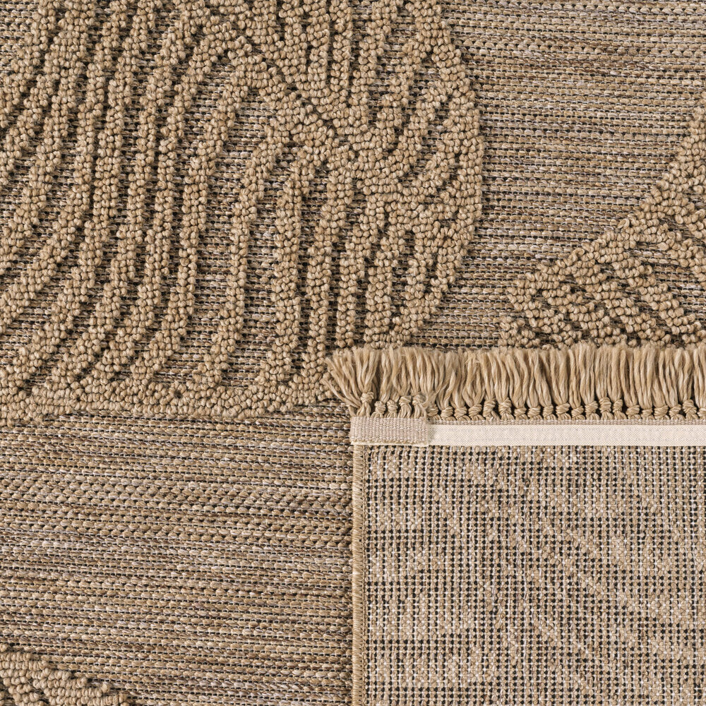 Jute buitenkleed - Colinna Leaves Beige Jute buitenkleed - Colinna Leaves Beige