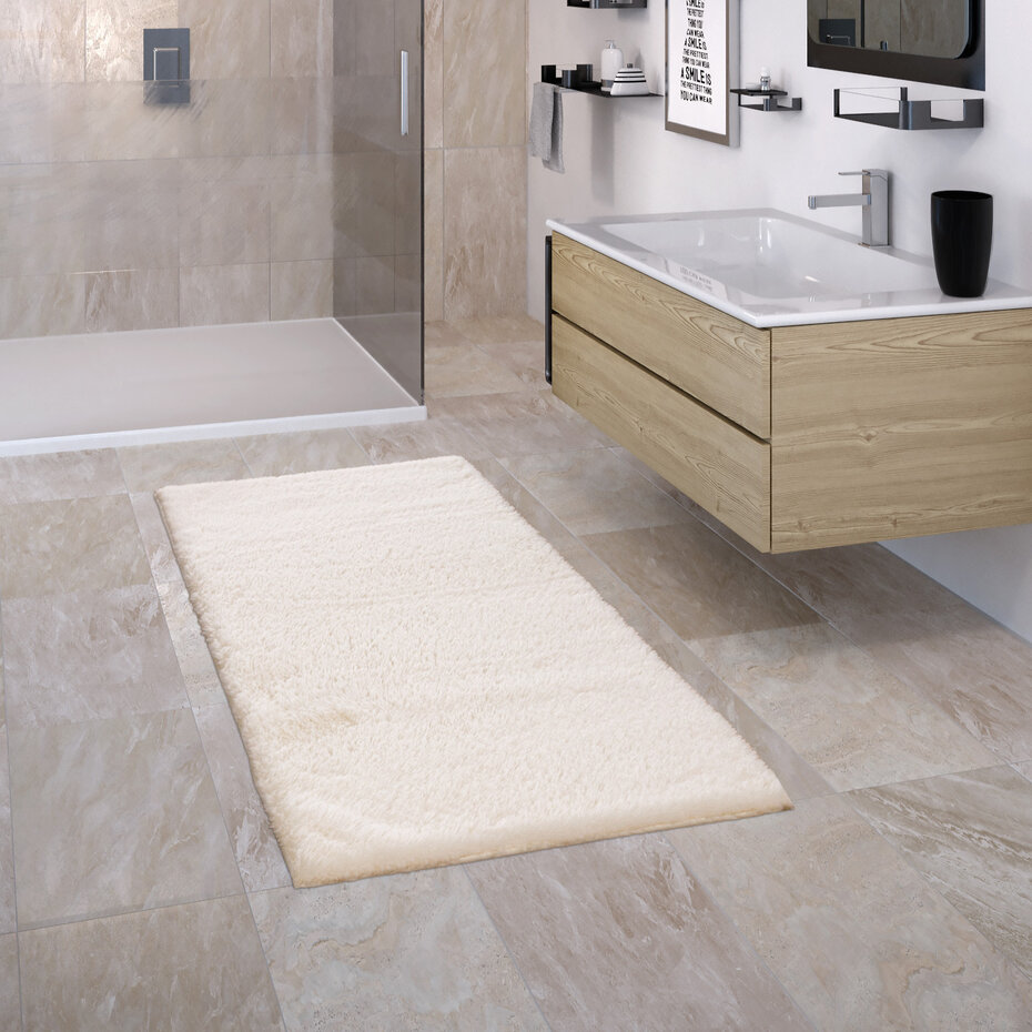Badkamer Vloerkleed Comfy - Creme