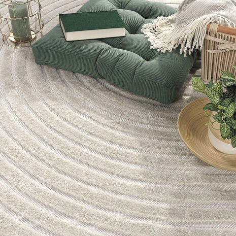 Laagpolig Vloerkleed Cotera - Creme