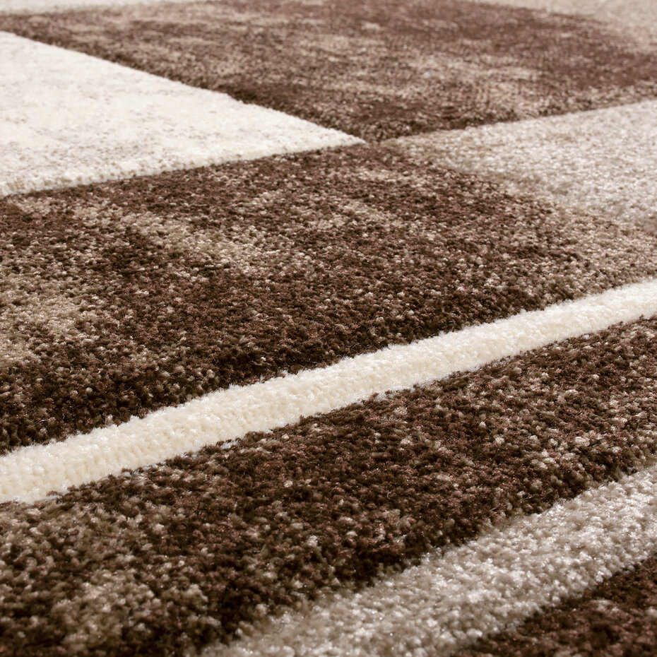 Laagpolig Vloerkleed - Diamesa - Modern - Bruin Laagpolig Vloerkleed - Diamesa - Modern - Bruin
