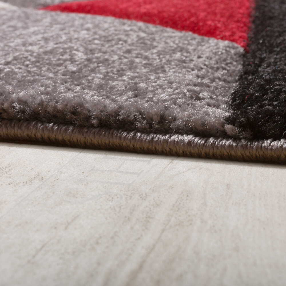 Laagpolig Vloerkleed - Diamesa - Modern - Rood