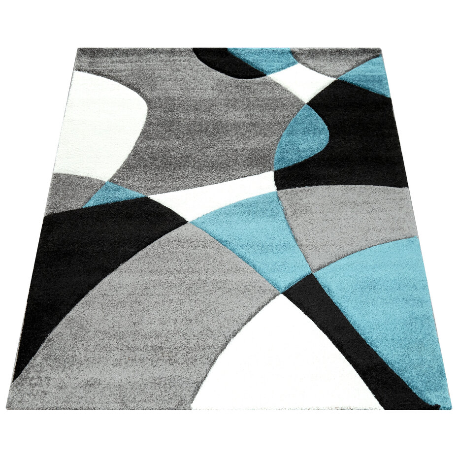 Laagpolig Vloerkleed - Diamesa - Modern - Turquoise / Blauw Laagpolig Vloerkleed - Diamesa - Modern - Turquoise / Blauw