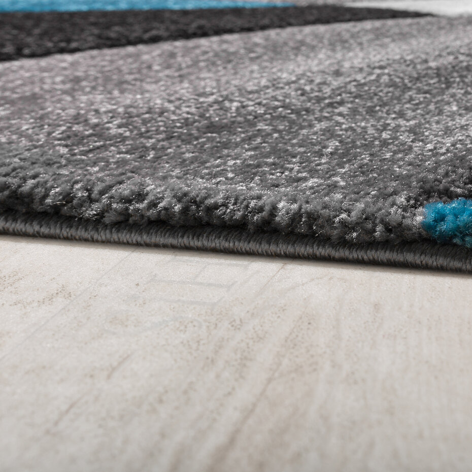 Laagpolig Vloerkleed - Diamesa - Modern - Turquoise / Blauw Laagpolig Vloerkleed - Diamesa - Modern - Turquoise / Blauw