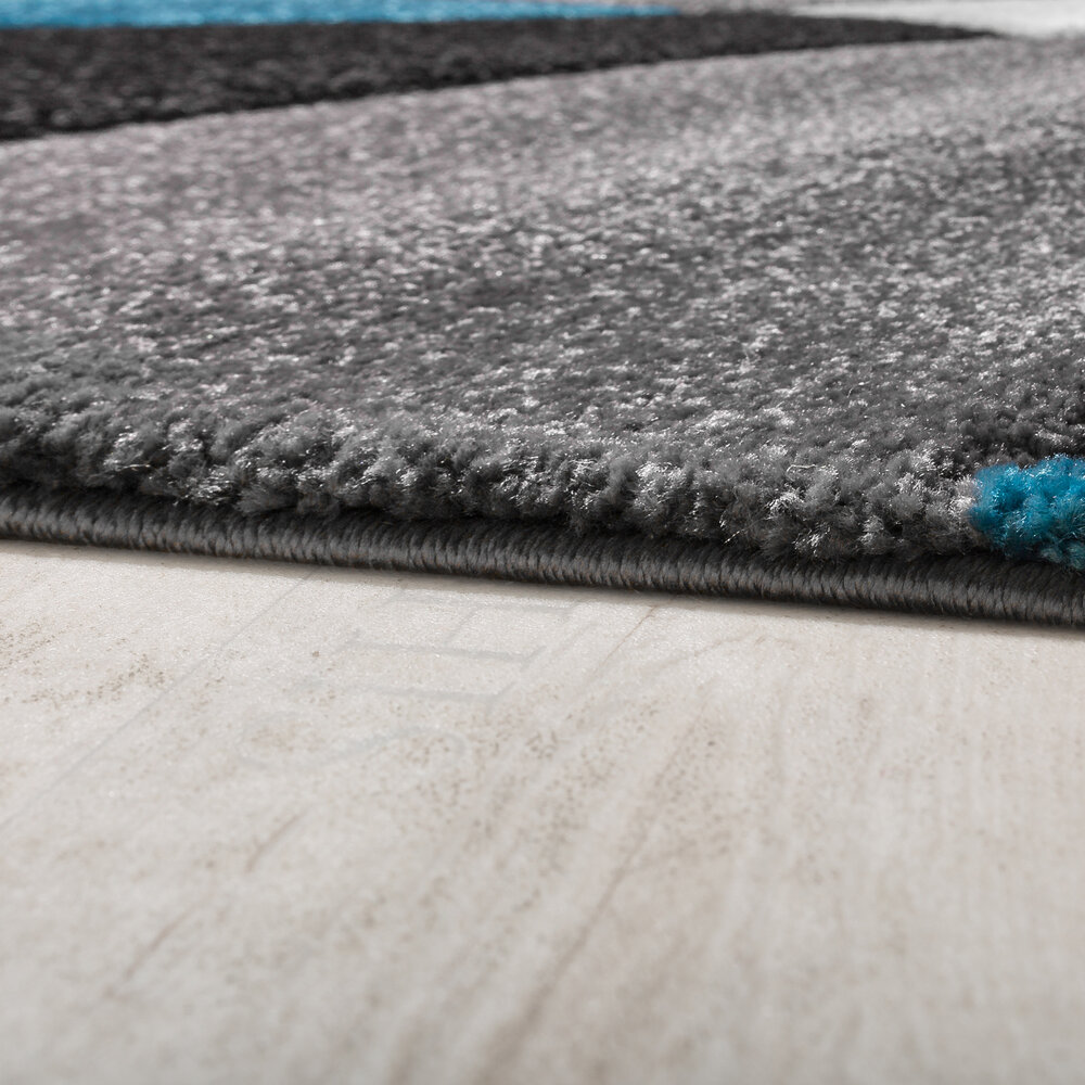 Laagpolig Vloerkleed - Diamesa - Modern - Turquoise / Blauw Laagpolig Vloerkleed - Diamesa - Modern - Turquoise / Blauw