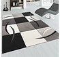 Laagpolig Vloerkleed - Diamesa - Modern - Zwart / Wit