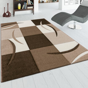 Laagpolig Vloerkleed - Diamesa - Modern - Bruin