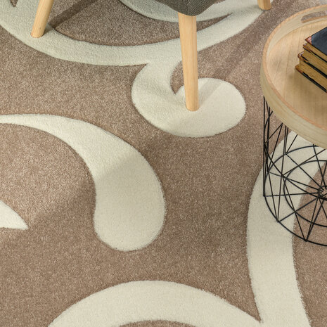 Laagpolig Vloerkleed - Diamesa - Modern - Beige