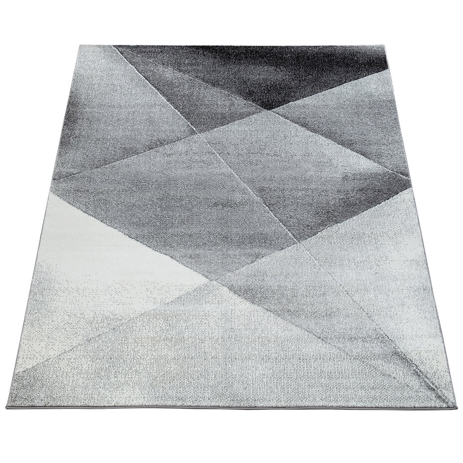 Laagpolig Vloerkleed - Eceria - Geo Modern - Grijs Laagpolig Vloerkleed - Eceria - Geo Modern - Grijs