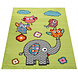 Kindervloerkleed - Eceria - Dieren - Groen Kindervloerkleed - Eceria - Dieren - Groen