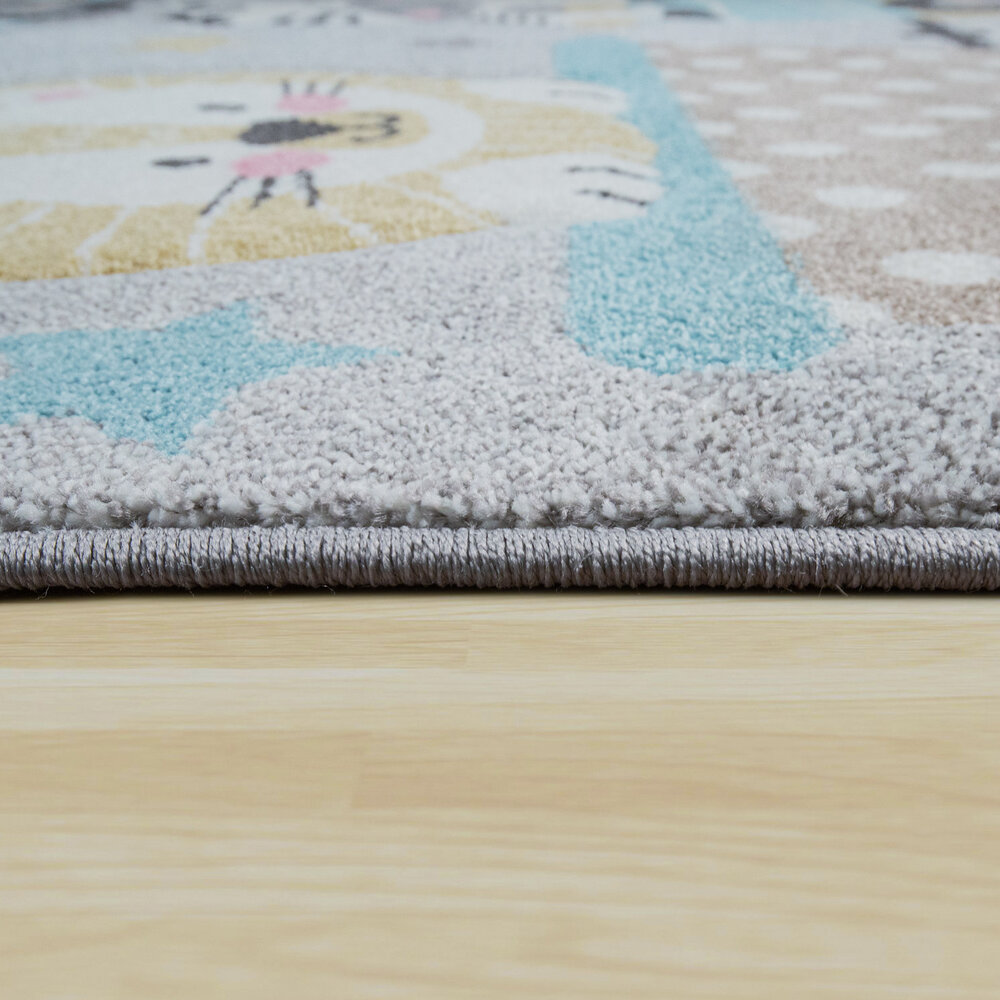 Kindervloerkleed - Elara - Dieren - Creme