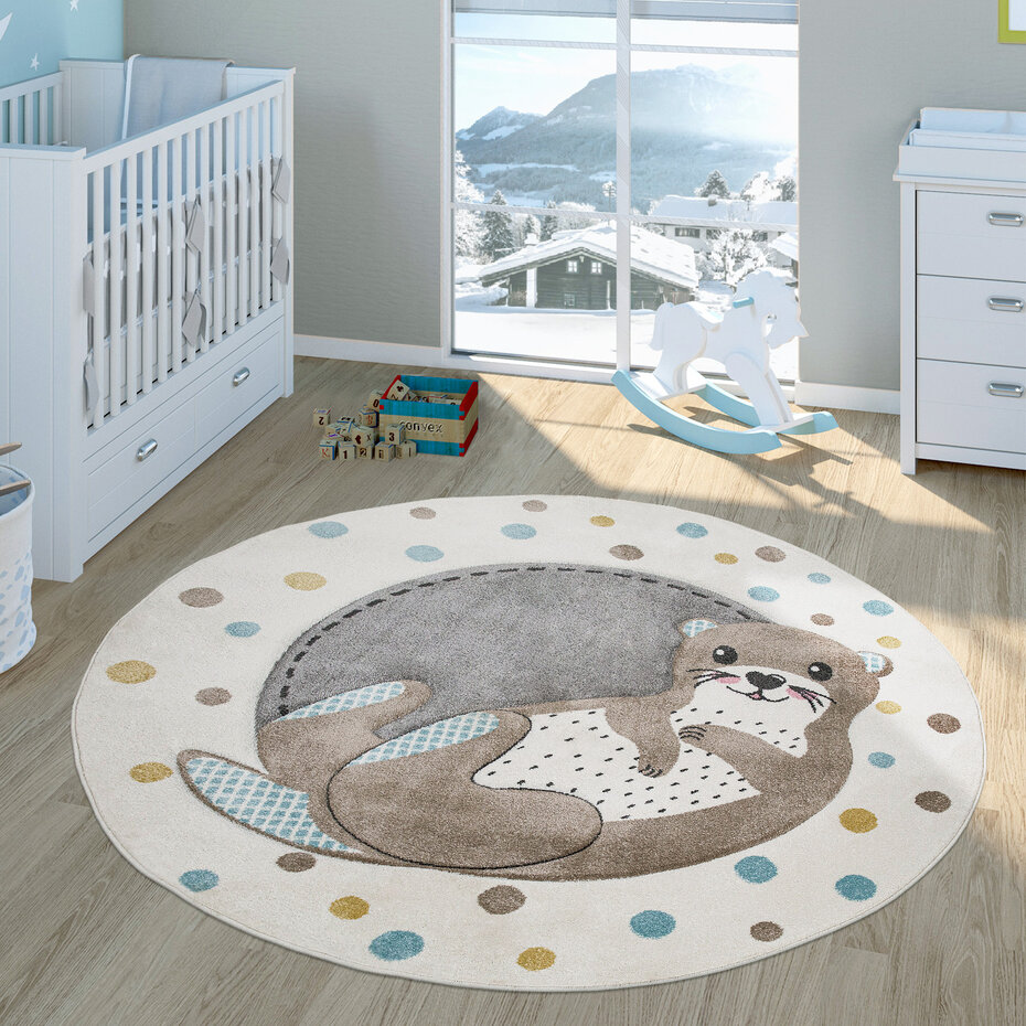 Kindervloerkleed - Elara - Otter - Creme Kindervloerkleed - Elara - Otter - Creme
