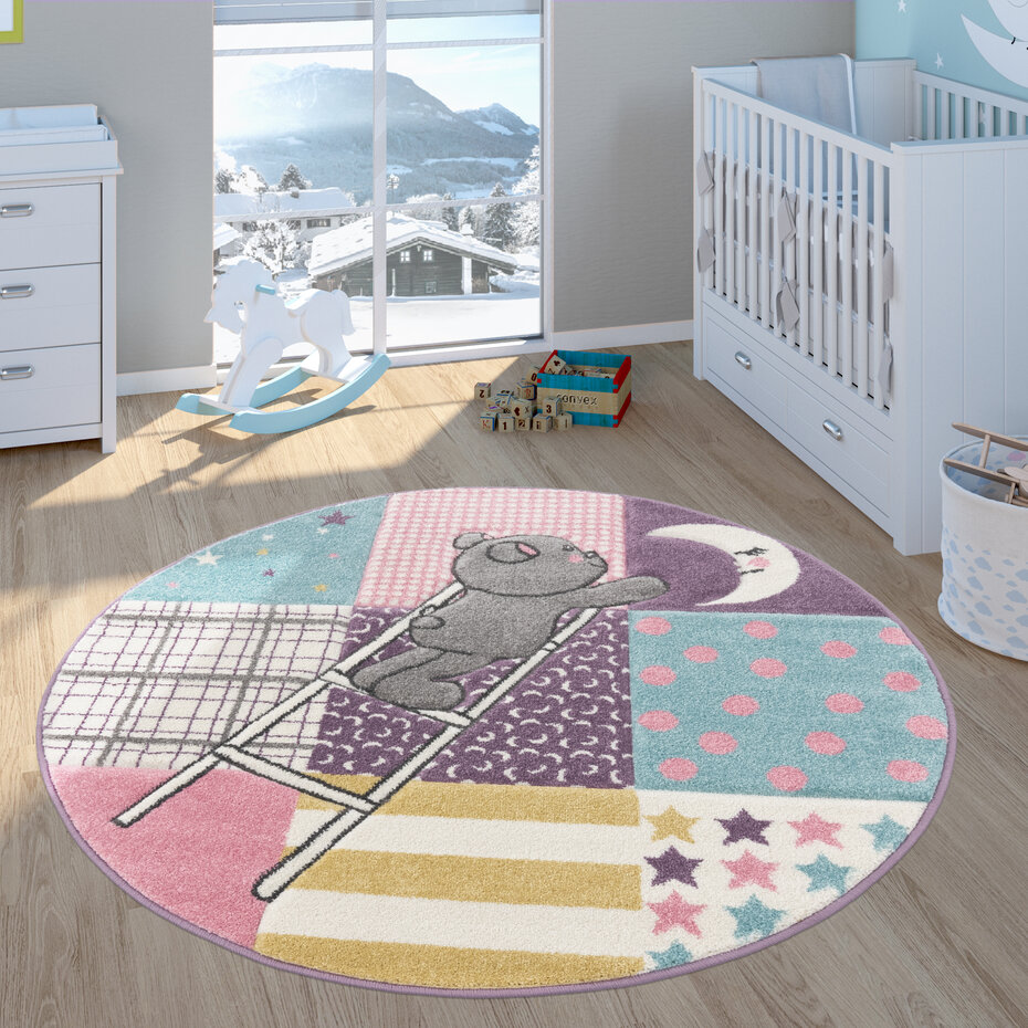 Kindervloerkleed - Elara - Roze Kindervloerkleed - Elara - Roze