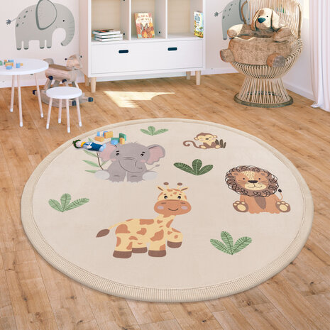 Kindervloerkleed - Elara Dieren - Multi