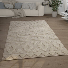 Laagpolig Vloerkleed - Gen - Creme