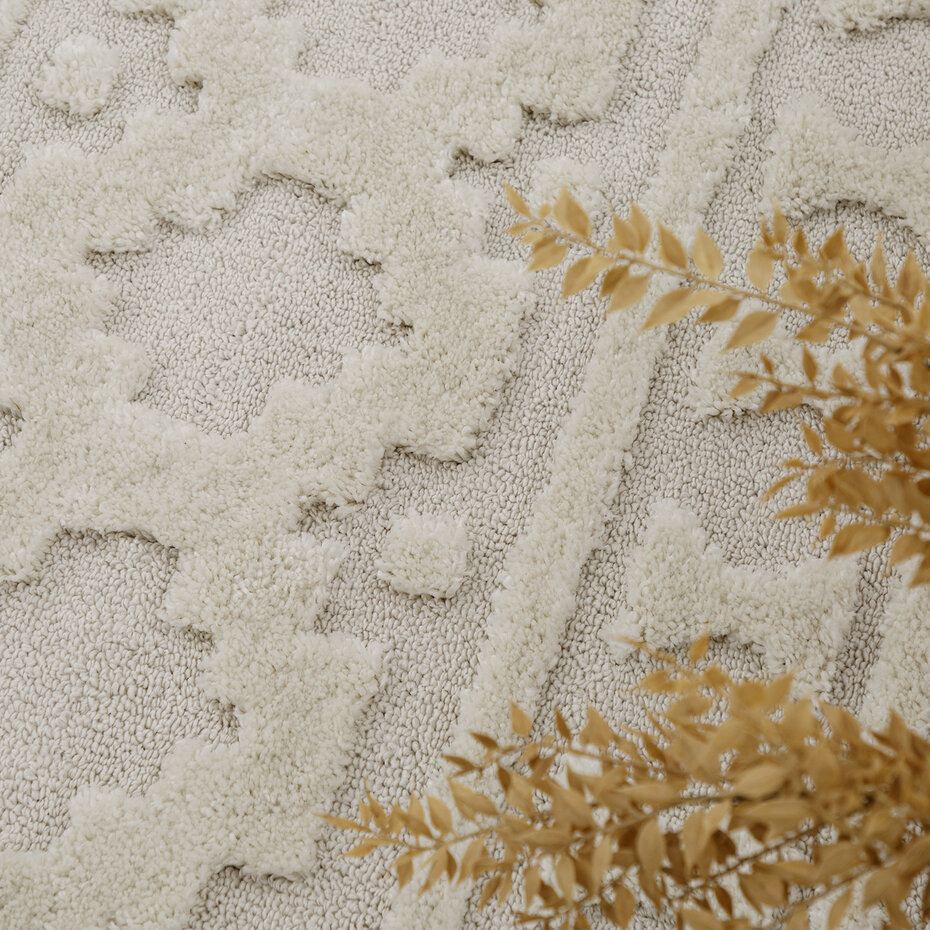 Laagpolig Vloerkleed - Gen - Creme Laagpolig Vloerkleed - Gen - Creme