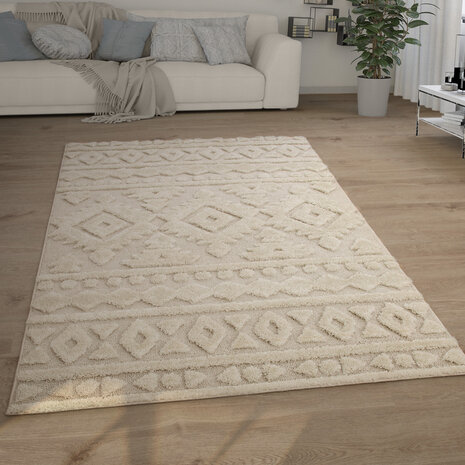 Laagpolig Vloerkleed - Gen - Creme