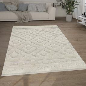 Laagpolig Vloerkleed - Gen Scandi - Creme