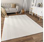 Laagpolig Vloerkleed - Hanora Uni - Creme