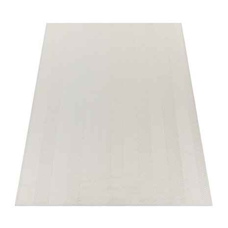 Laagpolig Vloerkleed - Hanora Uni - Creme